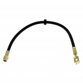 KarParts360 For Volkswagen Golf 1999-2005 Brake Hydraulic Hose | Black | Treated Steel End 1 and 2 | Flexible Hose | 17.13 Inches Axis 1 Length | Replacement For 1J0611701