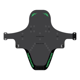RRP Unisex's Enduro Mudguard, Black/Green, One Size