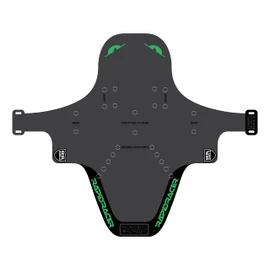 RRP Unisex's Enduro Mudguard, Black/Green, One Size