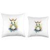 Cute dragon with an egg Throw Pillow