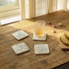 HOME PALETTE Botanical Coasters for Drinks Set of 4, 4.02