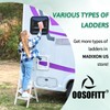2 Step Ladder Folding Step Stool, OOSOFITT 330 Lbs Load