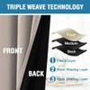 H.VERSAILTEX 100% Blackout Curtains for Bedroom Thermal Insulated Full Blackout