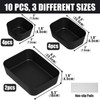 Plastic Drawer Organizers, 10 PCS Drawer Organizer Bins, Bathroom and