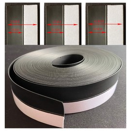 Wind Prevention Tape, Gap Tape, Repair Tape, Automatic Door, Sash, Windproof, Cold Protection, Improves Air Conditioning Efficiency, Noise Prevention, Dust Intrusion, Window Seal, Door Gap, Door Bottom Seal Tape, Vacant Tape (Black, 1.3 x 3.9 ft (3.5 x 1