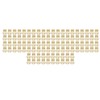 100pcs Flower Shape Binder Clips Strong Clamping Force Metal Cute