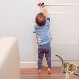 YYJ HOME Portable Door Lock for Travel, Hotel Door Lock, Solid Heavy Duty Door Extra Lock, Door Lock for Additional Privacy and Safety in Home, Dormitory, Traveling Hotel, Apartment Pack of 2.