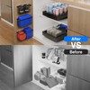 MUSTORN 3 Pack Adhesive Cabinet Door Organizer, Lid Organizers Inside