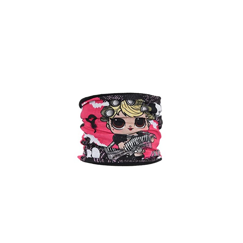 L.O.L. Surprise! Children's Girls' Snood Scarf Loop Bandana, black