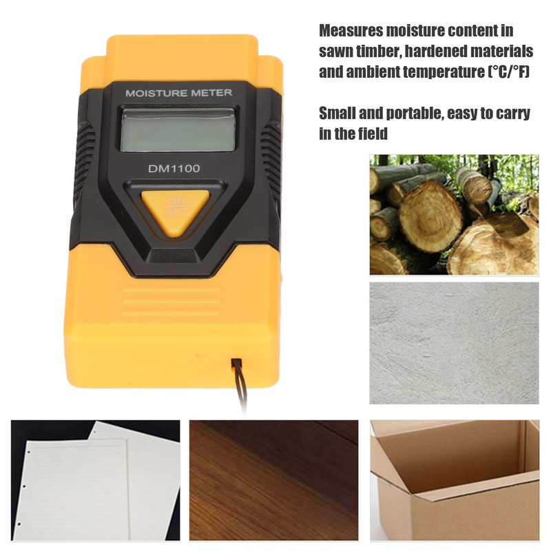 3 in 1 Wood Moisture Meter Accurate Fast Measurement Clear