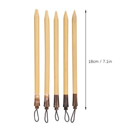 5pcs Arabic Calligraphy Pens Natural Bamboo Calligraphy Pen Bamboo Pen Bamboo Pen Calligraphy Set for English Practice Writing Home School Education Supplies (#1)