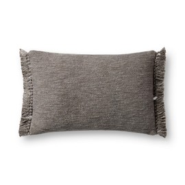 Loloi Magnolia Home by Joanna Gaines Jett Collection PMH0063 Grey 13'' x 21'' Cover w/Poly Pillow