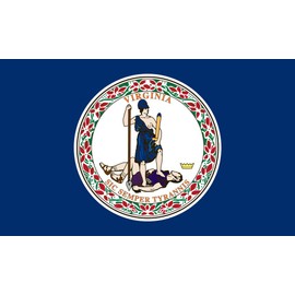 5x8 FT VA Virginia Flag WindStrong® Commercial 2 Ply Poly US Made