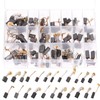 Tanstic 40Pcs Electric Motor Carbon Brushes 10 Different Sizes Carbon