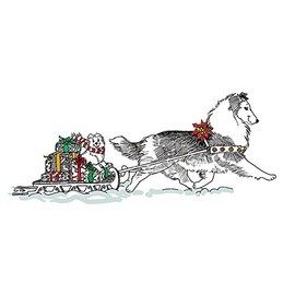 Shetland Sheepdog Christmas Card (Blank Inside)