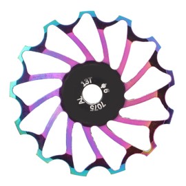Bicycle Rear Derailleur Pulley, 13T Aluminium Alloy Ceramic Bearings, Gear Rollers, Bike Guide Roller, Rear Gear Wheel for 8 9 10 11 Speed Rear Derailleurs, Colourful