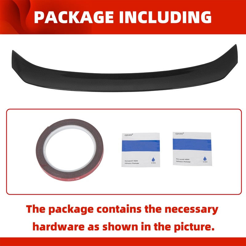 ECOTRIC Rear Trunk Spoiler Wing Lid Compatible with 14-20 Lexus