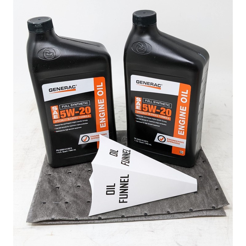 Generac A0001412874 5W20 Full Synthetic Engine Oil Quart (Pack of