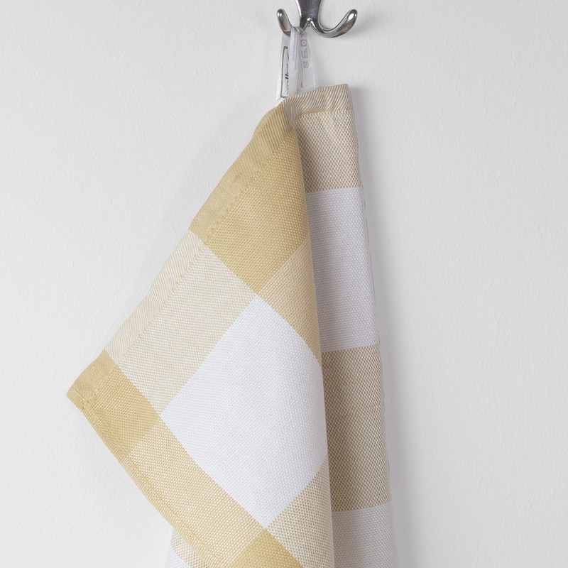 ZOLLNER Set of 5 Tea Towels with Checked Pattern, Approx.