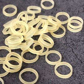 Magic Magic Super Rubber Bands/Folding Coins Replacement Rubber, Pack of 100, Replacement Rubber for Flipper Coins, Magic Coin Accessories, Charms, Tools