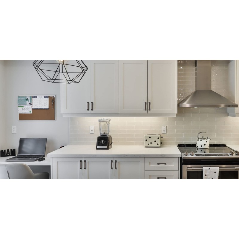 Amerdeco 30 Pack Matte Black Cabinet Pulls 5 Inch(128mm) Hole