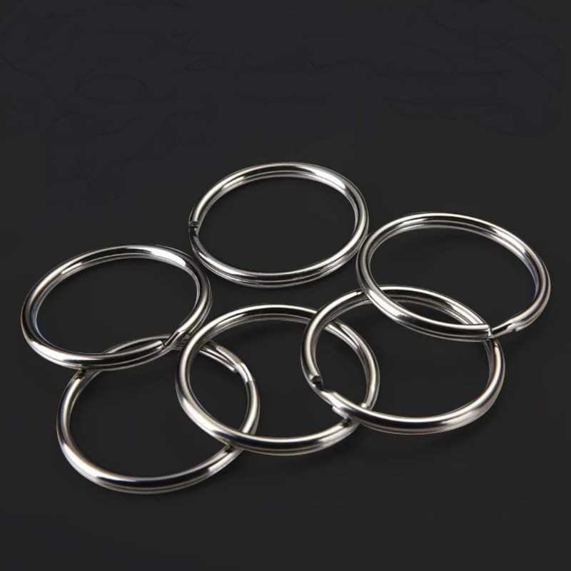 100PCS Split Key Rings, Key Rings Bulk for Keychain and