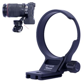 iShoot Tripod Mount Ring Compatible with Canon RF 15-35mm F2.8L IS USM, Lens Holder Mount Bottom is Arca-Swiss Fit Quick Release Plate for Arca Tripod Head Clamp and Stabilizer
