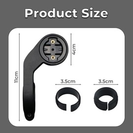 Fahrradhalterung für Garmin Edge Serie (530/540/830/840/1040/Explore 2) & XOSS G/G+/iGPSPORT – Universelle Lenkerhalterung 25.4-31.8mm | Out Front Design für GPS-Computer, Kameras & Scheinwerfer