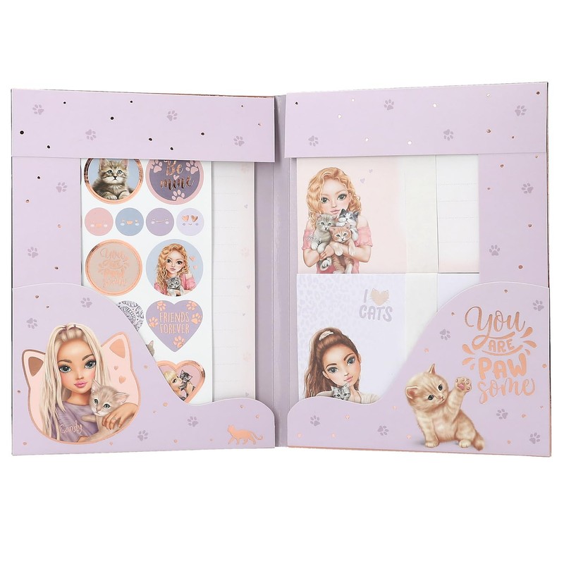 Depesche TOPModel Cat Love 13618 Writing Paper Set in Folder