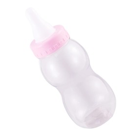 Baby Bottle Piggy Bank, 11" Jumbo Baby Bottle Piggy Bank for Kids, Decorative Coin Bank Plastic Candy Cookie Jar Home Decor Packing Box Party Favors for Boys Girls Infants (Pink)