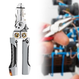 Milageto Wire Stripper Wire Stripping Tool Portable 21 in 1 Electrician Multifunctional Ergonomic Professional Bobbin Winder Cutter