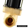 QWORK® G1/2 Inch AC 220 V Brass Solenoid Valve, Normally