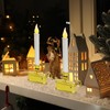 Abeja 4 Pack Christmas Candle Lights, Battery Operated Window Candle