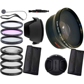 67MM Complete Advanced Accessory Kit (Wide Angle Lens, Macro Kit, Filter Kit + More) for Panasonic Lumix DMC-FZ2500 Digital Camera