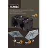 4smile Parasol Holder Balcony Railing - Aluminium Parasol Balcony Holder