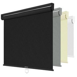Blackout Roller Shades for Window, Cordless Pull Down Blinds