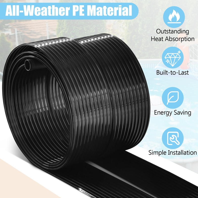 IRONMAX Solar Pool Heater, 2.5 x 10 Feet Above Ground/Inground