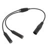 Aviation Headset Adapter GA Dual Plug to Airbus 5 Pin