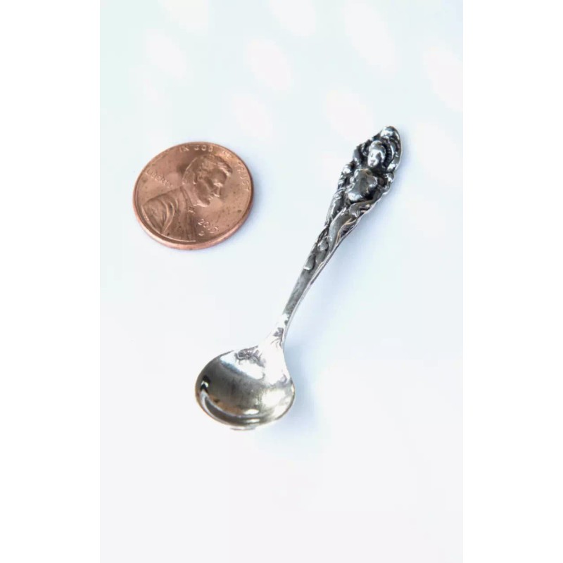 SIlverliza 925 Sterling silver Mini Spoon-Small spoon for baby/Sugar &
