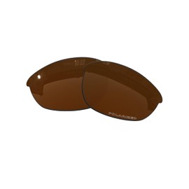 OOWLIT Replacement Sunglass Lenses for Oakley Half Jacket 2.0 OO9144 Bronze Brown Polarized