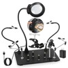 NOEVSBIG Helping Hands Soldering Station with Upgraded 5X Magnifying Lamp,