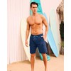 SILKWORLD Mens Swim Trunks Quick Dry Bathing Suits Compression Liner