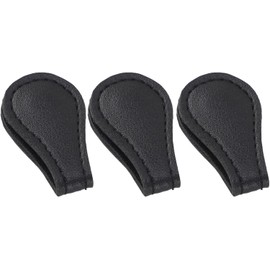 Aramox Marcapáginas Magnéticos de Cuero Vintage, Clips de Libro Duraderos de Doble Cara para Profesores, Estudiantes y Amantes de los Libros, Negro, 3 Piezas para Lectura
