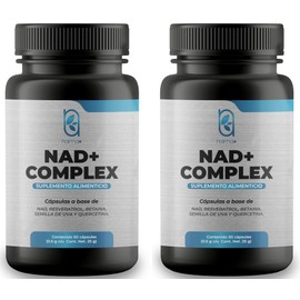 NAIMA Kit NAD+ Complex Antiaging | 100 días | Formula avanzada con Resveratrol, Betaína, Semillas de Uva, Quercetina | Suplemento Antioxidante Celular