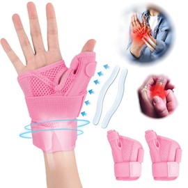 2 piezas Férula Muñequera Ortopedica, Férula Pulgar Universal Ajustable con Soporte,Muñequera Tunel Carpiano para Pulgar y Muñeca,para artritis,tendinitis del túnel carpiano,esguinces pulgar