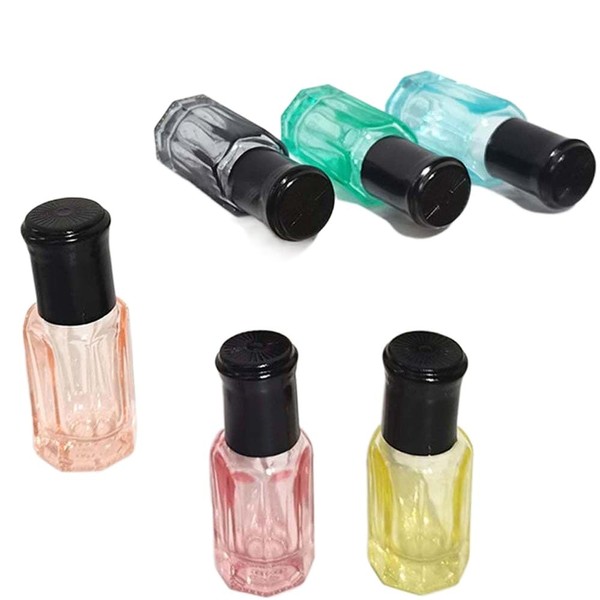 Leadigol 6Pcs 10ml Glass Roll On Bottle,Essential Oil Roller Bottles