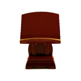 Sun Meni Viewing Stand (Past Book) Vermilion Border Gold 5.0 Inch (Buddhist Article)