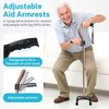 SILAIDESI Adjustable Walking Cane for Men & Women – 4-Pronged
