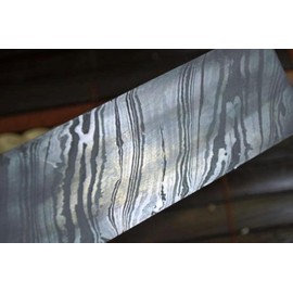 Perkin Messer Damastknüppel für Messerherstellung über 200 Schichten, 254 x 38 x 4,0 mm