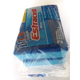 Brillo, Basics Estracell No Scratch Scrub Sponges, 2 Count